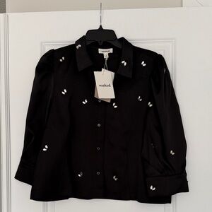 Soaked blouse in black size extra large